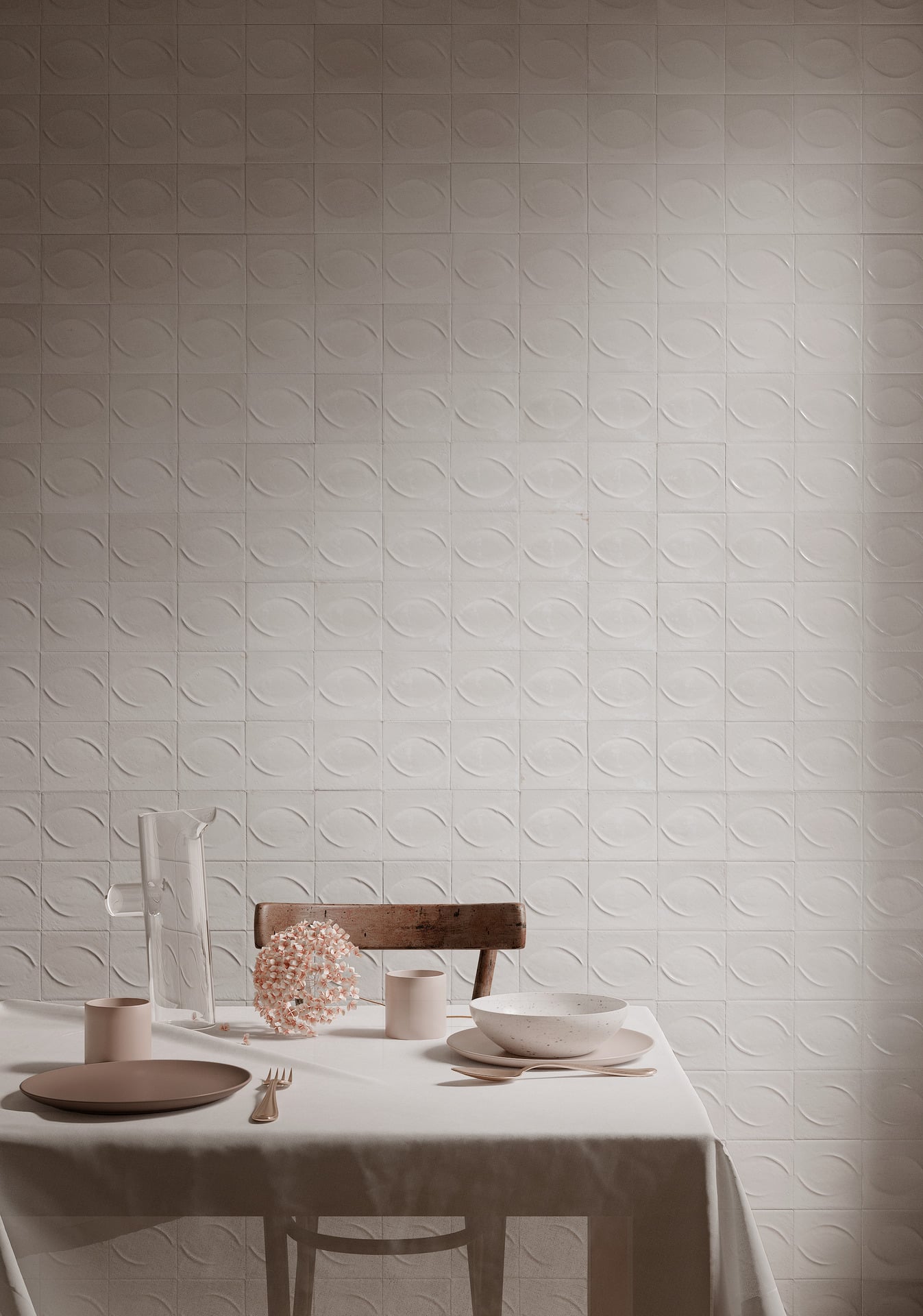 Ragno Gleeze Bianco Struttura Egg 3D Blank 10x10cm