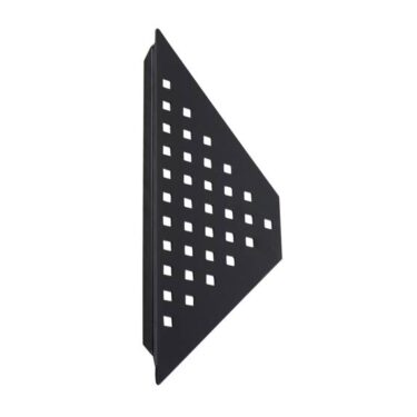 Design hjørnehylle N°7 for dusj, 1mm sort matt